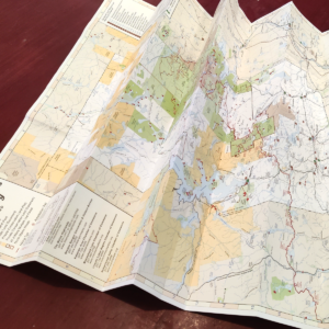 A printed map as an example of what Atlas Wrap Co can print for you!