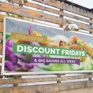 This is an example of a large vinyl banner like what we produce at Atlas Wrap Co.
