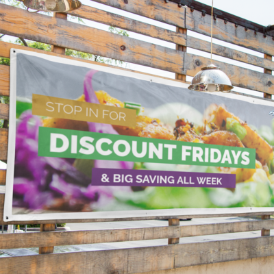 This is an example of a large vinyl banner like what we produce at Atlas Wrap Co.